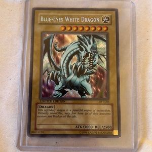 Limited Edition Blue Eyes White Dragon Yugioh Card